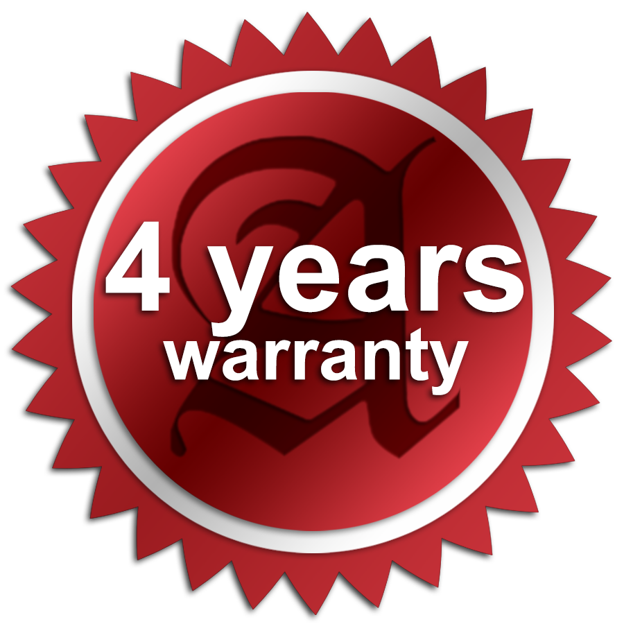 4 years warranty